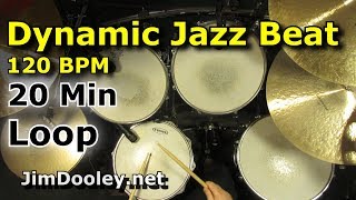 20 Minute Beat  Dynamic Jazz Beat 120 BPM [upl. by Oliana]