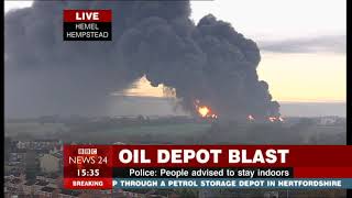 Buncefield Oil Depot Disaster  BBC News 24  11122005  0330pm [upl. by Early813]