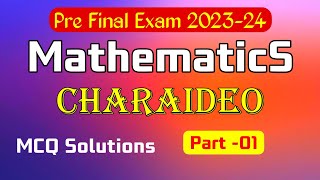 PRE FINAL EXAM MATHS SOLUTION 2024 [upl. by Laverna289]