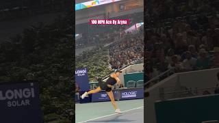 Aryna Sabalenka Serving an Ace 100 MPH tennis wta ace sabalenka power athlete [upl. by Mattah]