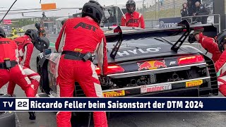 MOTOR TV22 Riccardo Feller startet in Jubiläumssaison der DTM in Oschersleben 2024 [upl. by Indys]