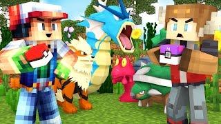 SECRET CAVE amp BATTLING ASH KETCHUM IN POKEMON GO Minecraft Roleplay [upl. by Alurd31]