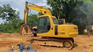 Komatsu pc1206E giá 2xx liên hệ 0364706666 [upl. by Ainehs]