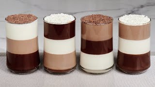 Amazing chocolate and cream dessert in cups [upl. by Letizia]