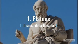 1 Platone Il senso della filosofia [upl. by Amuh]