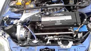 Test Vortech Super Charger on Civic SiR [upl. by Neih560]