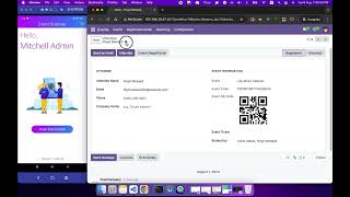 Odoo Event QR Code Scan Mobile App  Odoo Event QR Code Generator [upl. by Ezarras772]