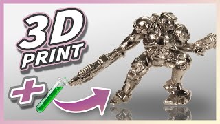 Electroplating 3D Prints  Miniatures [upl. by Emalee]