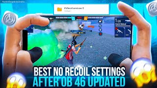 Found Best No Recoil Settings ⚙️ After Ob 46 Update 😱 Better Than Hack  Only Red Number Settings⚙️ [upl. by Elfont]