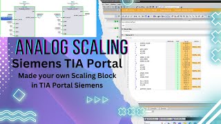 ANALOG SCALING BLOCK  SIEMENS  TIA PORTAL [upl. by Nekcarb493]