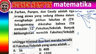 peluang 2 dari 3 orang di fakultas sama dari 12 fakultas bank soal matematika dasar [upl. by Hudis614]