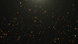 Gold Colored Particles on black Background 4K [upl. by Einnaj]