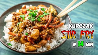 Najlepszy kurczak SŁODKO KWAŚNY jaki zjesz  STIR FRY [upl. by Gregson]