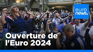 AllemagneÉcosse à Munich en ouverture de lEuro 2024  euronews 🇫🇷 [upl. by Zinah]