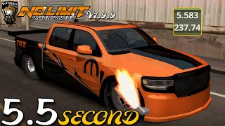 Dodge RAM TRX 55 Second Twin Turbo Tuning No Limit Drag Racing 2 V199 Full system tuning [upl. by Anidan]