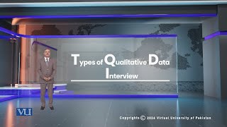 Types of Qualitative Data Interview  Research Methods in Education  EDU407Topic180 [upl. by Mario]