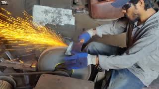 Interesting Making Process Of Heavy Duty Butcher Meat Cleaver Knife [upl. by Teddi]