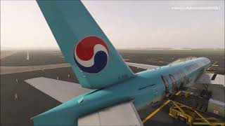 PMDG 777 MSFS2020 Korean air 1049 Gimpo to Jeju with real CA [upl. by Euqor]