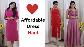 Amazon Dresses  Valentine Day Special Dresses Haul  Aanchal [upl. by Akehs]