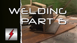 Land Rover Chassis Welding  Some Tools Beginners Stick Welding Practice  Flat Position [upl. by Leehar923]