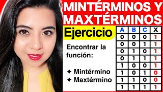 MINTÉRMINOS Y MAXTÉRMINOS  Ejercicio 3 [upl. by Kerman]