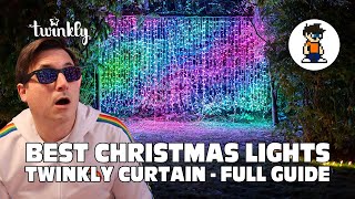 Twinkly Curtain Lights  The BEST Outdoor and Indoor Christmas Lights [upl. by Swift166]