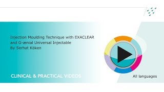 Injection Moulding Technique with EXACLEAR and Gænial Universal Injectable by Serhat Köken [upl. by Ahsinauq]