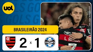 FLAMENGO 2 X 1 GRÊMIO  CAMPEONATO BRASILEIRO 2024 VEJA OS GOLS [upl. by Nallak]