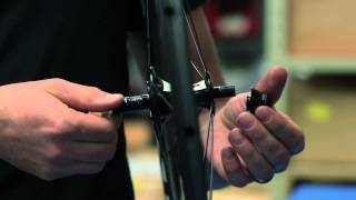 Easton Cycling How to Install a spoke in an Easton road rear wheel [upl. by Cleres]