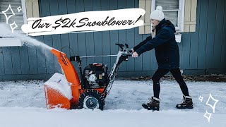 OUR BRAND NEW  SPONSORED ARIENS SNOWBLOWER  Ariens Platinum 24 SHO  Nordic Dwell [upl. by Noirda]