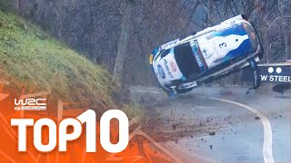 Top 10 Dramatic WRC Rallye MonteCarlo Moments [upl. by Arikahc]