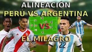 Perú vs Argentina  el novedoso 11  Fecha 12 Eliminatorias Sudamericanas Mundial 2026 [upl. by Akciret]