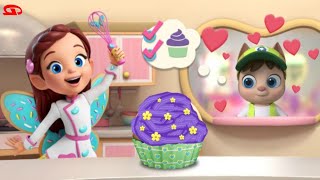 Butterbeans Café Cupcake Creator  Cooking Nick Jr [upl. by Ahsinawt]