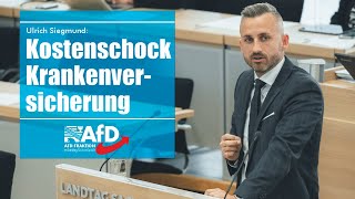 Ulrich Siegmund Kostenschock Krankenversicherung [upl. by Johan]