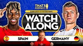 SPAIN vs GERMANY LIVE EURO 2024 with Mark GOLDBRIDGE LIVE [upl. by Trinette]