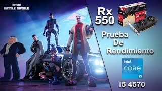 Fortnite Performance Mode  Test de rendimiento on Rx 550  i5 4570 [upl. by Mcfarland]