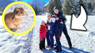 CONIGLIETTO IN VACANZA SULLA NEVE vlog Famiglia GBR [upl. by Resaec]