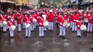 GIBRALTAR MARCH BY THE ALBERT ACADEMY BRASS BAND ❤️🤍🎺🥁 [upl. by Allac]