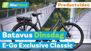 Batavus Dinsdag EGo Exclusive Classic 2023  BikeFriend Productvideo [upl. by Scoville880]