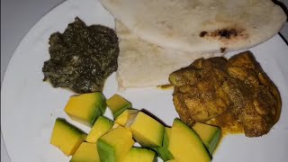 Sada Roti Dasheen Bush amp Curry Chicken 🇹🇹 [upl. by Anelrad]