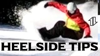 Snowboard Turns DEEP HEELSIDE Carving Tips [upl. by Aba855]