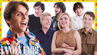 Does the Cobra Kai Cast Really Know Each Other  Vanity Fair [upl. by Kinnon]