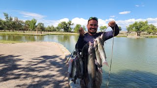 Fishing at Isleta Lakes in New Mexico [upl. by Zippel504]