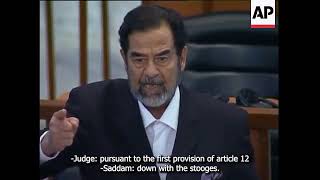 Tyrant Saddam Hussein Death Sentence with Subtitles by Abdallah Hawili [upl. by Kuo]