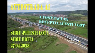 Autostrada A1 Sibiu Pitești lot 1 Sibiu Boița filmat complet în 27 04 2023 autostradasibiupitesti [upl. by Alejandrina]