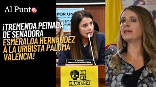 ¡TREMENDA PEINADA Senadora Esmeralda Hernández dejó en ridículo a Paloma Valencia en vivo [upl. by Gnil10]