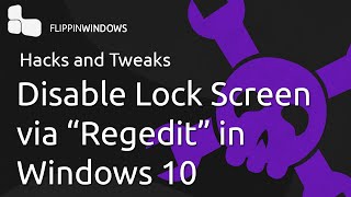 Disable the Lock Screen in Windows 10 [upl. by Hploda]