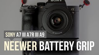 Neewer Battery Grip for Sony A7III A7RIII A9 Cameras [upl. by Popelka]