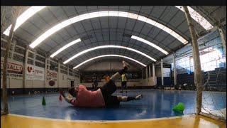 Treino para goleiro de futsal iniciante [upl. by Rimola]