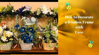 How to Make a Window Pane Floral Arrangement with Cece [upl. by Mommy13]